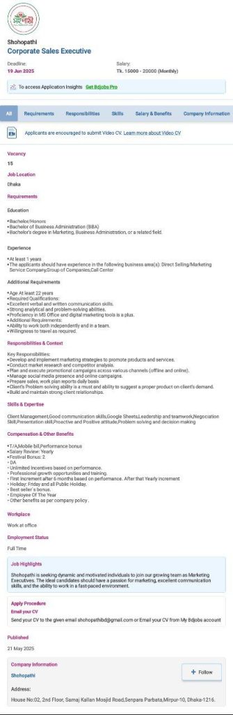 Corporate Sales Executive