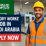 Factory Worker Job in Saudi Arabia